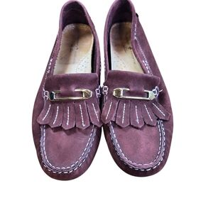 Mercanti Fiorentini Burgundy Kiltie Driving Mocs